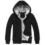 Warm fleece-lined hoodie