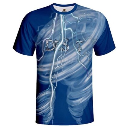 Custom logo polyester O-neck T-shirt