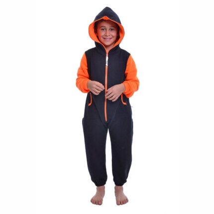Boys cotton fleece jumpsuit