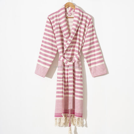 Unisex cotton terry bathrobe