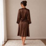 Women's robe and slip dress sleepwear