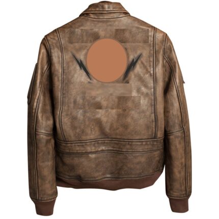Men's casual faux leather jacket