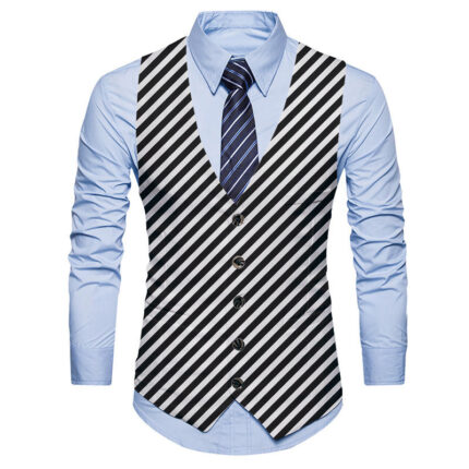 Men's slim fit formal suit vest