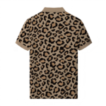 Leopard pattern couples golf polo