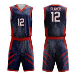 Custom men’s basketball uniform kit