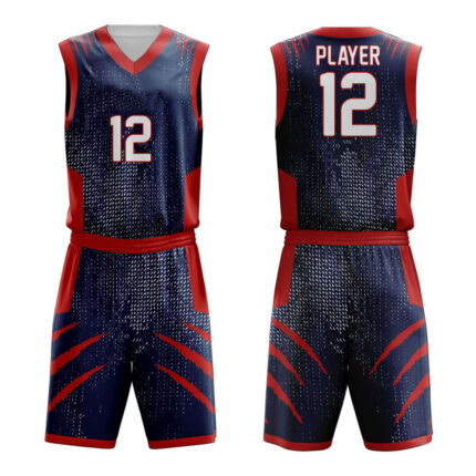 Custom men’s basketball uniform kit