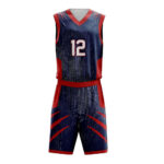 Men’s custom basketball jersey and shorts