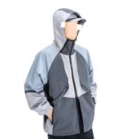 Custom men's oversized waterproof rain jacket