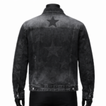 Custom men's vintage denim jacket