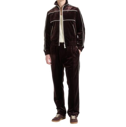 Men's heavyweight velour tracksuit