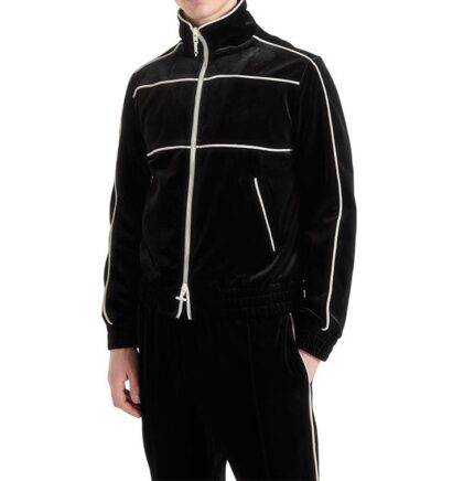 Men's velour tracksuit set