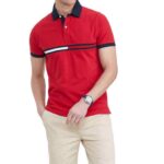 Custom men's organic cotton polo shirt