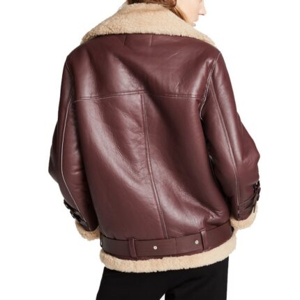 Custom women's PU shearling coat