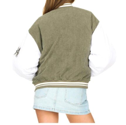 Wholesale women's corduroy varsity jacket manufacturer