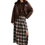 Women's boxy moto bomber jacket