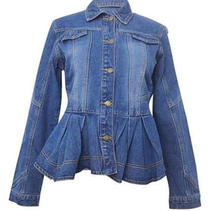Women's anti-wrinkle denim jacket