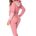 Custom women's hooded tracksuit