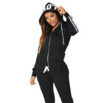 Women's hooded sweatshirt tracksuit