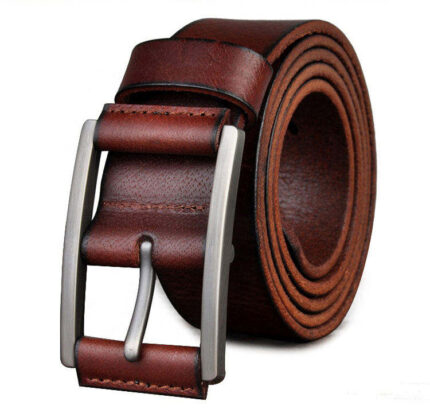 Custom Reversible Cowhide Leather Belt for Men & Women