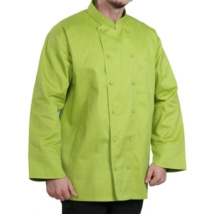 Unisex long sleeve poly cotton chef jacket