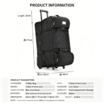 Extra large rolling duffle bag