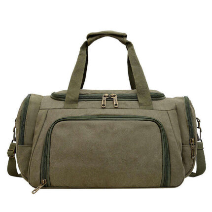 Custom travel duffle bag compartments