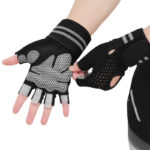 Branded fitness training gloves