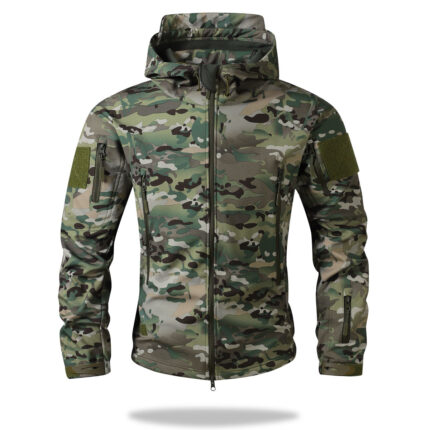 Custom camouflage workwear jacket for outdoor use