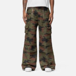 Soft shell camouflage cargo pants fabric