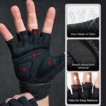 Custom weightlifting gym gloves