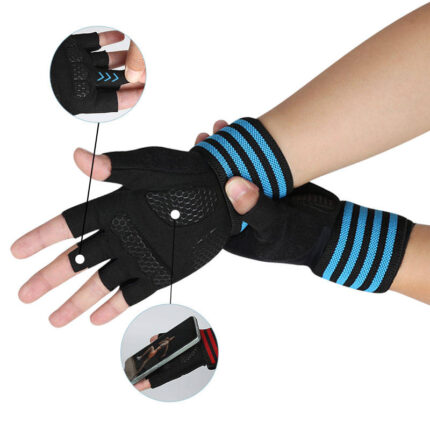 Gym workout gloves for fitness training