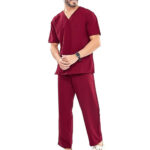 Custom athletic nursing scrub set for healthcare uniforms