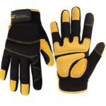 Custom leather mechanic gloves