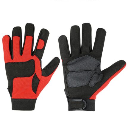 Custom leather mechanic gloves