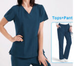 Custom printed hospital scrubs