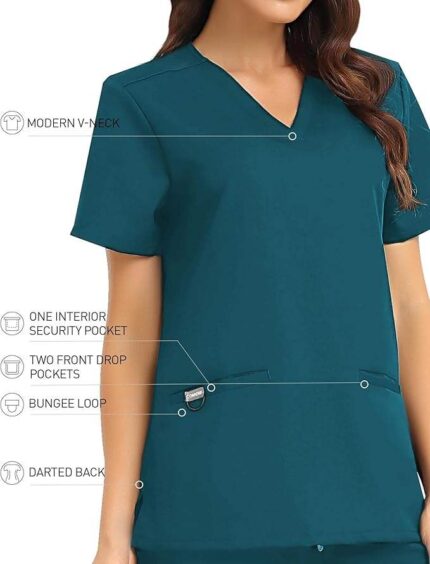 Custom unisex medical scrub uniform