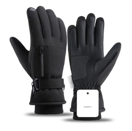 Custom water resistant ski gloves