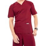 Knitted stretch medical scrubs