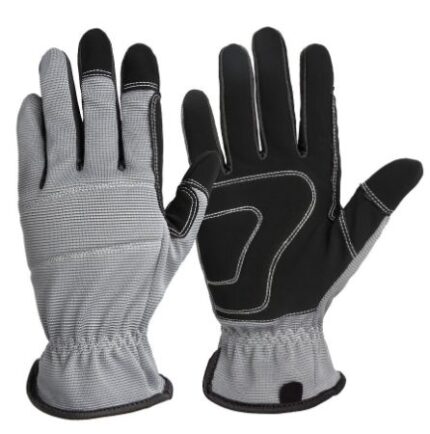 Protective synthetic leather mechanic gloves