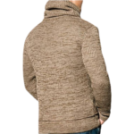 Men's knit sweater fabric detail