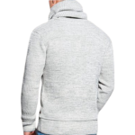 Men's knit sweater fabric detail