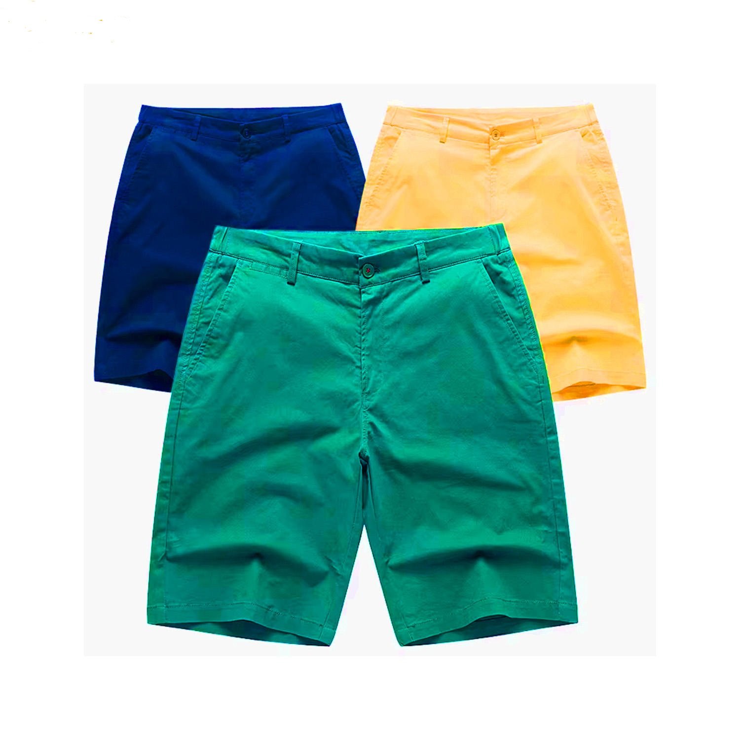 Best Selling Men's Chino Shorts Slim Fit Summer Casual Cotton Spandex Stretch Twill Shorts for Men Custom Logo Wholesale (2)