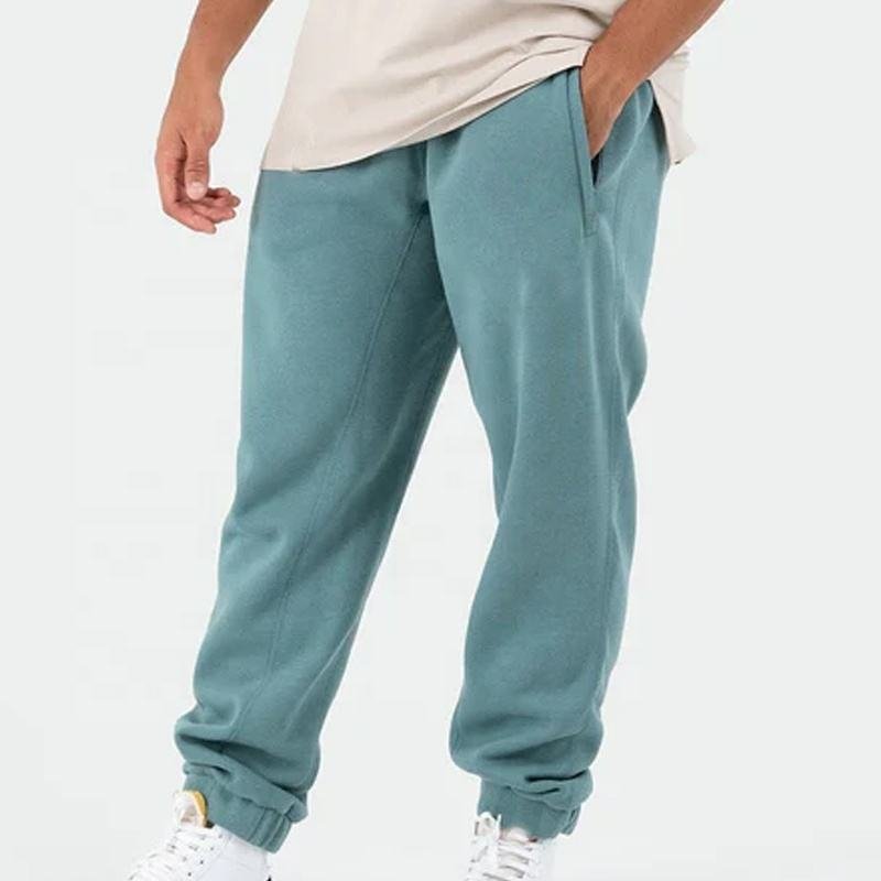 Custom Logo Cotton Oversized Jogger Men High Quality Mens Gym Joggers Fleece Lounge Men Jogger Sweatpants (1)