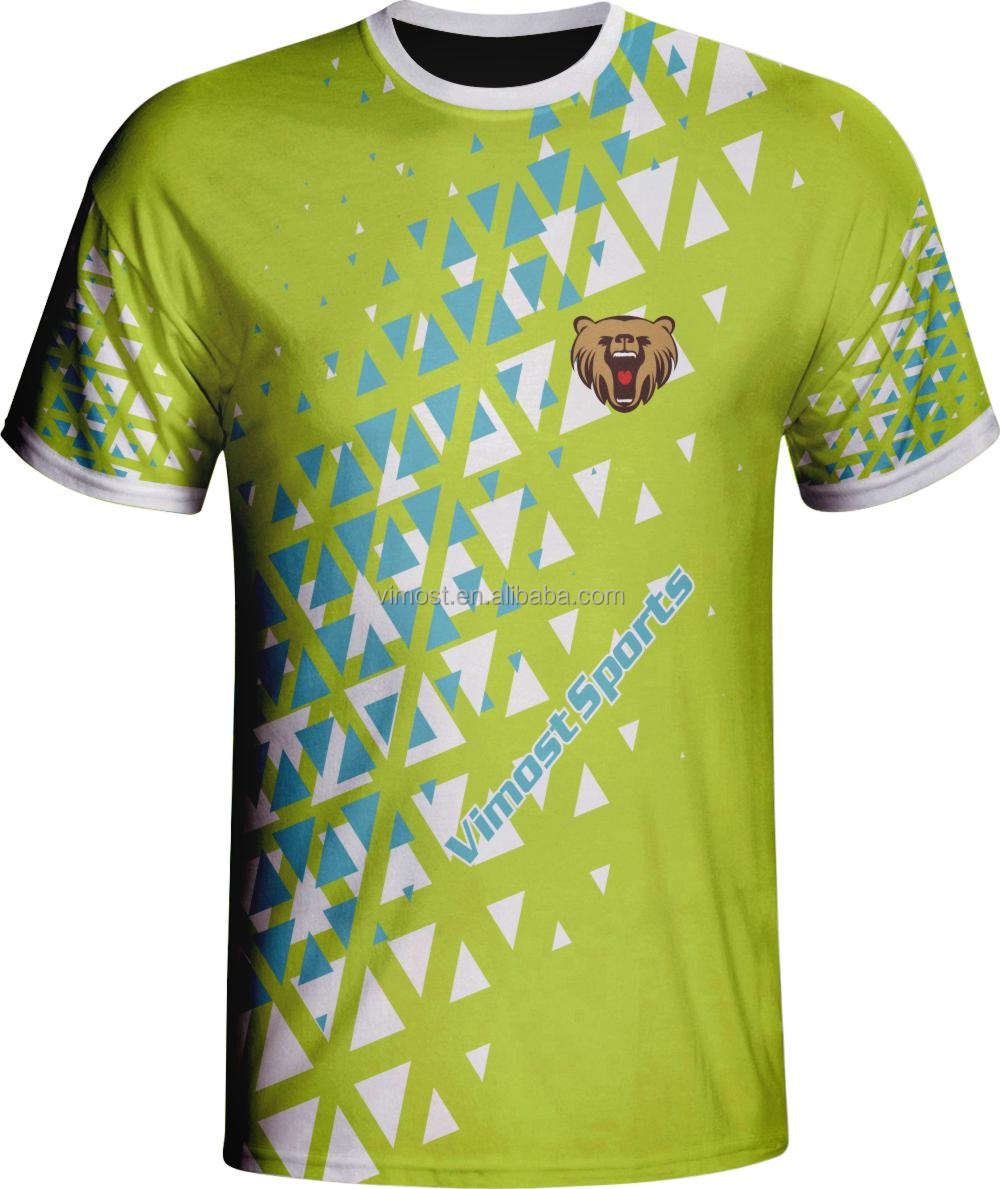 Custom New Fashion Cool Man's Sublimated Tshirts With Free Design (1)