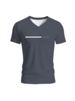 OEM ODM polyester V-neck T-shirt