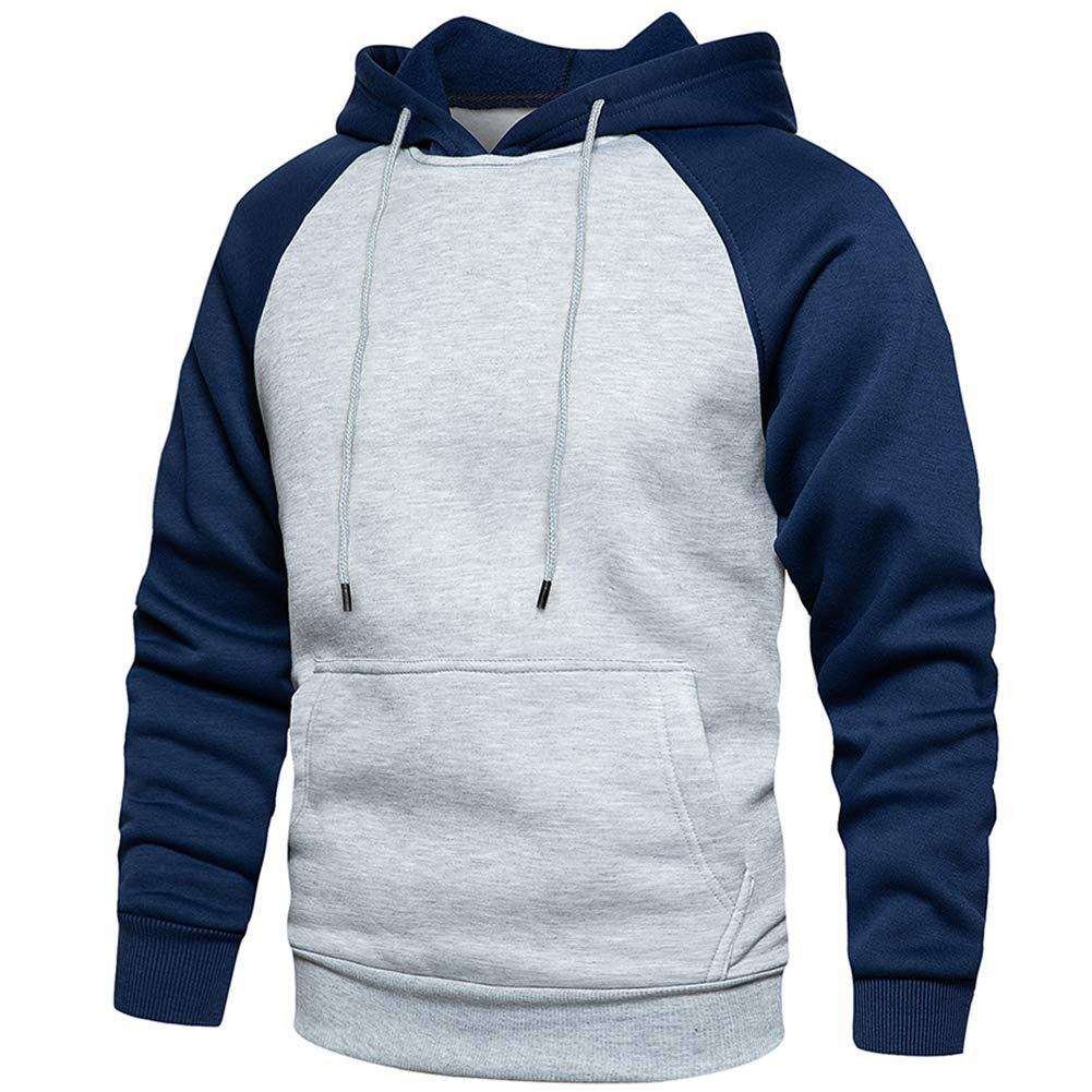 High Quality Winter Heavyweight 400gsm Tech Fleece Silk Screen Contrast Raglan Sleeve Two Colors Double Layer Hoodie for Men (1)
