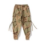 Back view men’s camouflage cargo pants