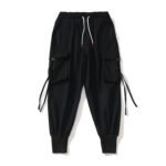 Camouflage cargo pants with utility pockets