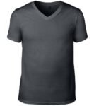 Custom logo men’s V-neck T-shirt