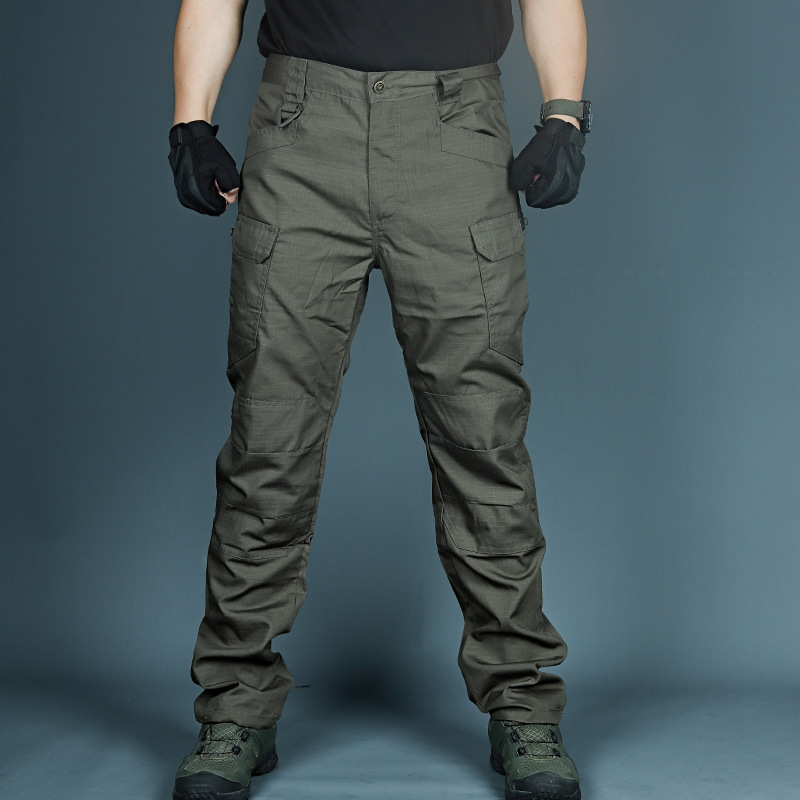 Quick Dry Waterproof Ripstop Tactical Pants Outdoor Hiking Hunting Fishing Casual Security Work Wear Cargo Pants (2)